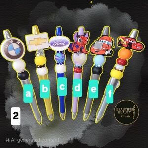 Women,Men,kids Character Pen Set - Multicolor